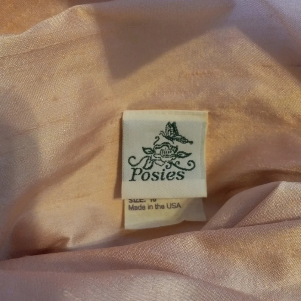 Posies Of Maine "Tinker Bell"Girls Dress Pink White Size 16. NWT - Picture 10 of 11